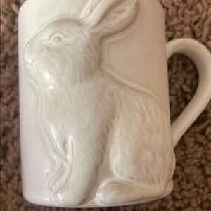 Pottery Barn White Botanical Mugs for Dining